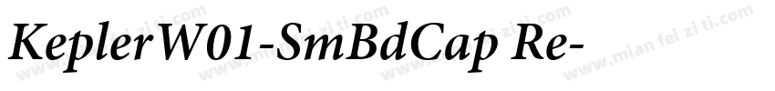 KeplerW01-SmBdCap Re字体转换